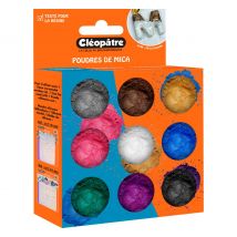 Mica poederkleurset, 9 potjes