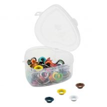Prym Oogjes met schijfjes Gekleurd, Ø 11 mm, in hartendoosje
