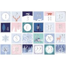 Sticker adventsnummers "Wintermagie"