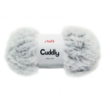 Wol "Cuddly" - wit/zwart gemêleerd