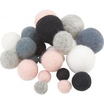 Viltballen, 25 stuks - Pure Trend