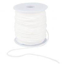 VBS Elastische band "2,5 mm", 50 m - Wit