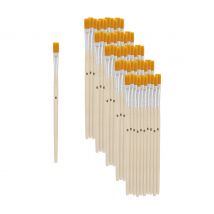 VBS Platte penseel synthetisch haar "Maat 6", 50 stuks