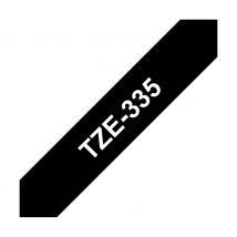 Brother P-touch schrijftape, 12 mm - Wit op zwart