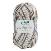 Gründl Wol "Lisa Premium Color" - Zwart/Grijs/Wit