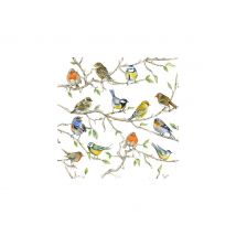Servet "Vogelbijeenkomst" - 20 stuks