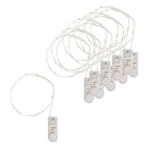 VBS Micro LED snoer lampjes met timer, 10 stuks - 10 LED's