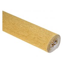 Bloemist crêpepapier, kleurecht - Alu-Goud