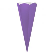 Schoolkegel uitgesneden - Violet