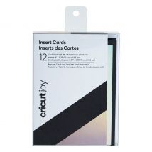 Cricut Joy dubbele kaarten met insteekhoezen & enveloppen "Insert Cards", 10,7 cm x 13,9 cm - Black/Silver Holographic
