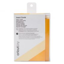 Cricut Joy dubbele kaarten met insteekhoezen & enveloppen "Insert Cards", 10,7 cm x 13,9 cm - Cream/Gold matt Holographic