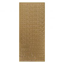 Reliëfsticker "Cijfers" - Goud