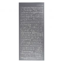 Reliëfsticker "Medeleven" - Zilver