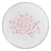 Glas geslepen glitterkralen, 4 mm - Light Rose