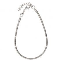 Armband met regelketting "Platina" - 2,4 mm