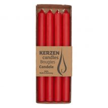 Staafkaars, Ø 2,2 x 25 cm - Robijn