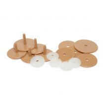 Schijven voor beren, 4 x 45 mm, 1 x 55 mm