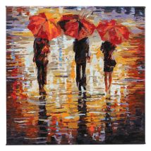 Schilderen op nummers op schildersdoek, 30 x 30 cm - In the Rain
