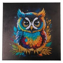 Diamond Painting "Crystal Art Kit", 30 x 30 cm - Owl