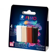 FIMO Professioneel materiaalpakket, 4 kleuren - Natural Colours