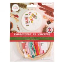 Simply Make - Embroidery By Numbers - Christmas Crackers