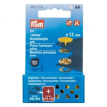 Prym Drukknopen Jersey, 12 mm, 20 stuks (en) - Geel