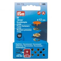 Prym Drukknopen Jersey, 12 mm, 20 stuks (en) - Oranje