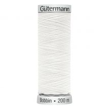 Gütermann Bobbin ondergaren, 200 m - 1001 Wit