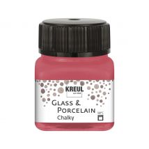 KREUL Glas en Porselein "Chalky - Gezellig Rood