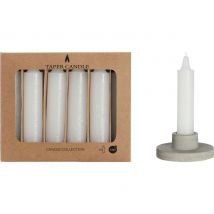 Puntkaarsen, set van 6 - Wit