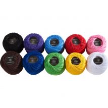 VBS Haakgaren "Geassorteerde kleuren", 10 ballen à 86 m