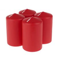 Kolomkaars, gedompeld, Rood, Ø 60mm