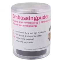 Bakpoeder voor embossing, 10 g - Zwart