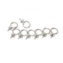 Parelachtige hanger met speld