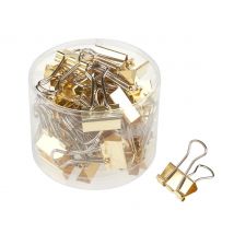 VBS Terugvouwklem, 19 mm, 40 stuks - Goud