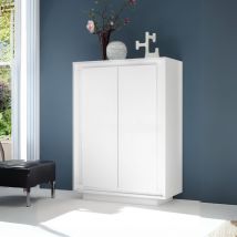 Mobile contenitore 2 ante Tiki 106x40x146h colore bianco opaco