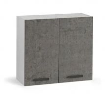 Pensile cucina doppia anta 80x32x72H colore cemento