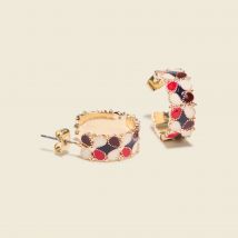 Boucles d'oreilles multicolore femme taille TU