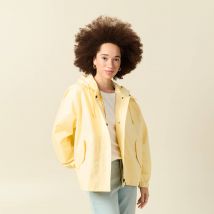 Vib's - Parka oversize à capuche jaune clair femme M