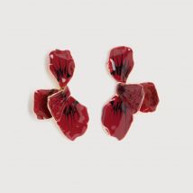 Vib's - Boucles d'oreilles bordeaux femme TU