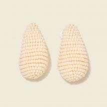 Vib's - Boucles d'oreilles pendantes ecru femme TU