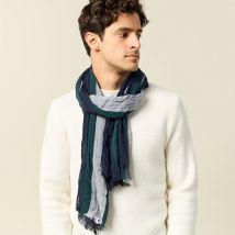 Vib's - Foulard bleu marine homme TU
