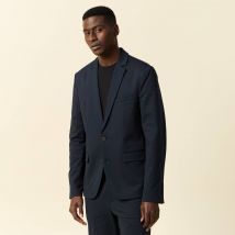 Vib's - Veste blazer stretch bleu marine homme L