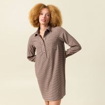 Robe manches longues beige femme taille M