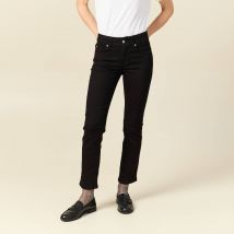 Vib's - Jeans regular 7/8ème taille standard denim noir femme 38