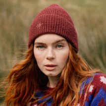 Vib's - Bonnet bordeaux femme TU