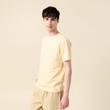T-shirt manches courtes jaune homme taille L