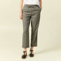 Pantalon taille haute fluide noir femme taille 34