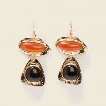 Vib's - Boucles d'oreilles orange femme TU