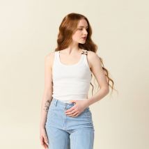 Vib's - Débardeur sans manches ecru femme M